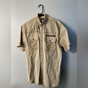 Men’s XL Tan Affliction Button Up Shirt